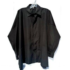 VTG Women’s Eskandar 100% Cotton Tunic/Blouse Black, Size US 10/12